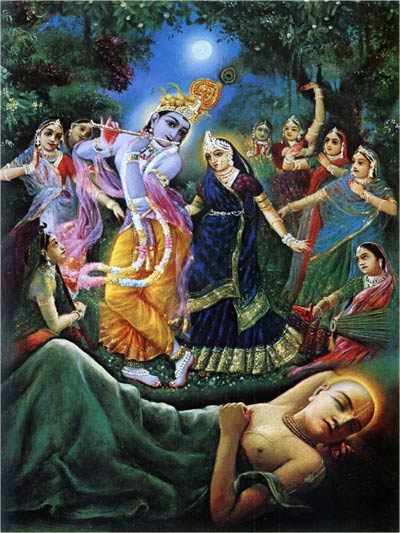 Lord Caitanya dreams of the Radha and Krsna