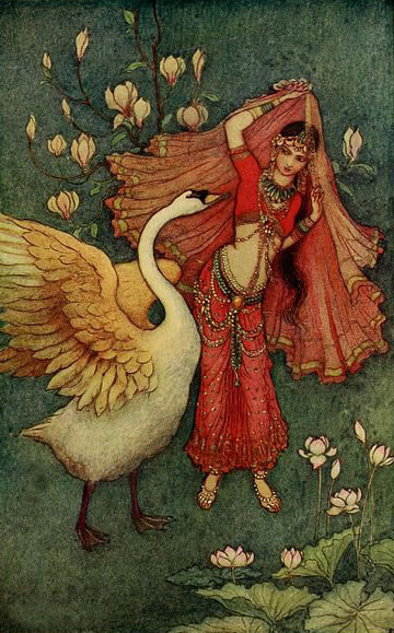 Damayanti and the swan