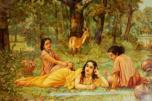 Shakuntala pines for Dusyanta