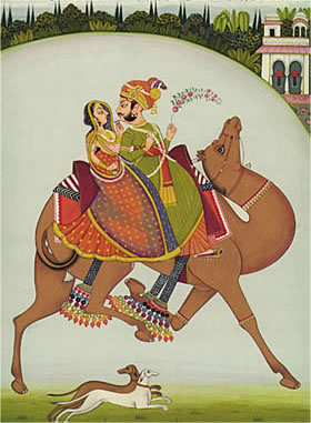 Man and woman on camel